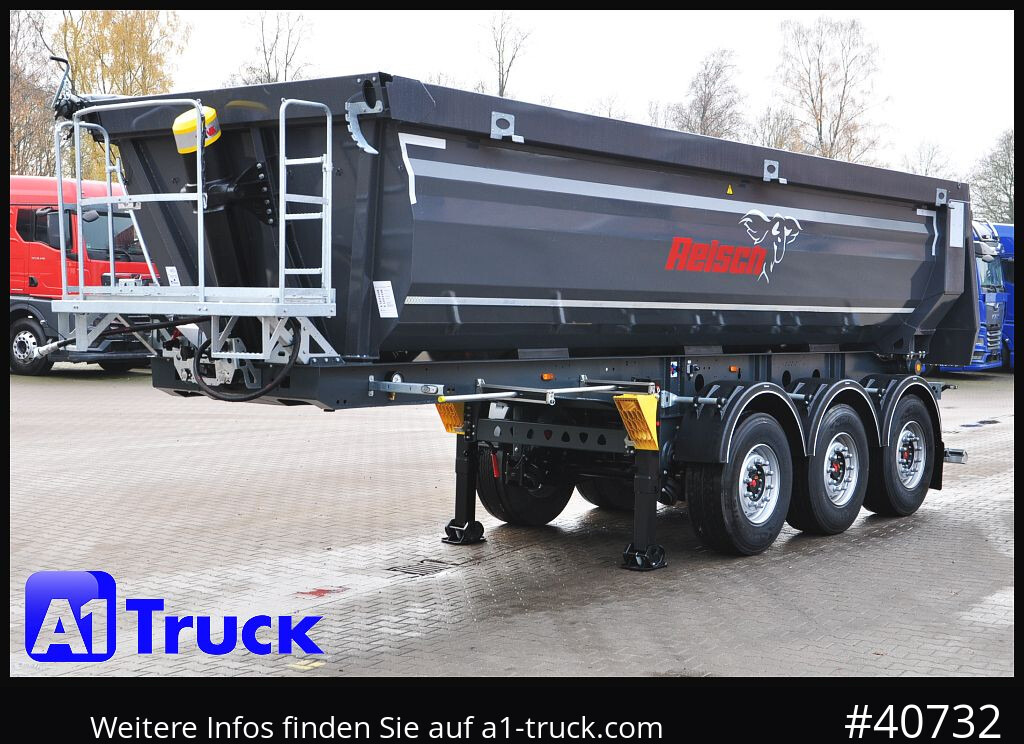 Semi-remorque benne REISCH Steelpipe-R 25m³ NEU Stahl Lift SAF Hardox