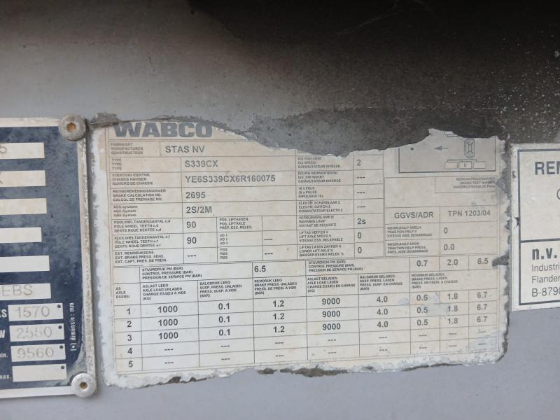 Semi-remorque benne Stas