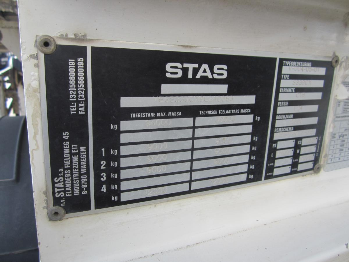 Semi-remorque benne Stas