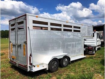 Semi-remorque bétaillère Diversen Be Oplegger Noyens 5100 kg Aluminium paardentrailer BE