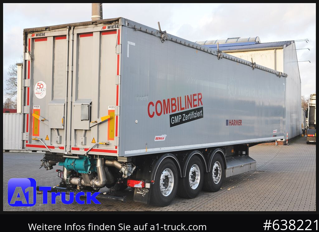 Semi-remorque citerne BENALU Kombiliner Gülle Tank + Kipper fest34m³  flüssig 26m³, Tüv neu,