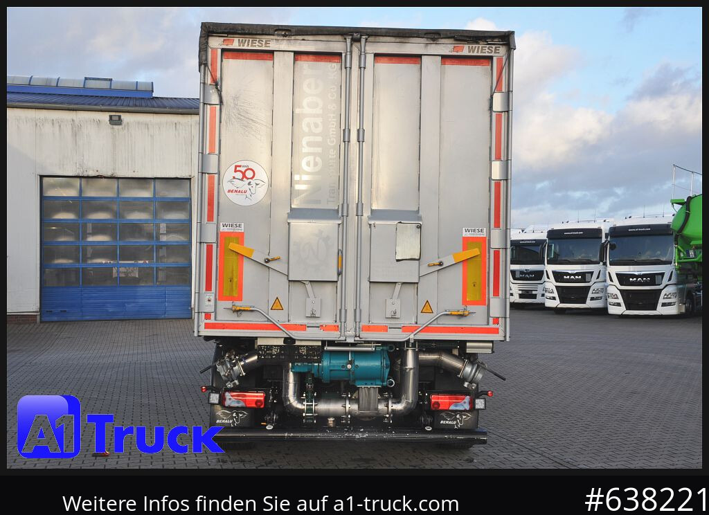 Semi-remorque citerne BENALU Kombiliner Gülle Tank + Kipper fest34m³  flüssig 26m³, Tüv neu,