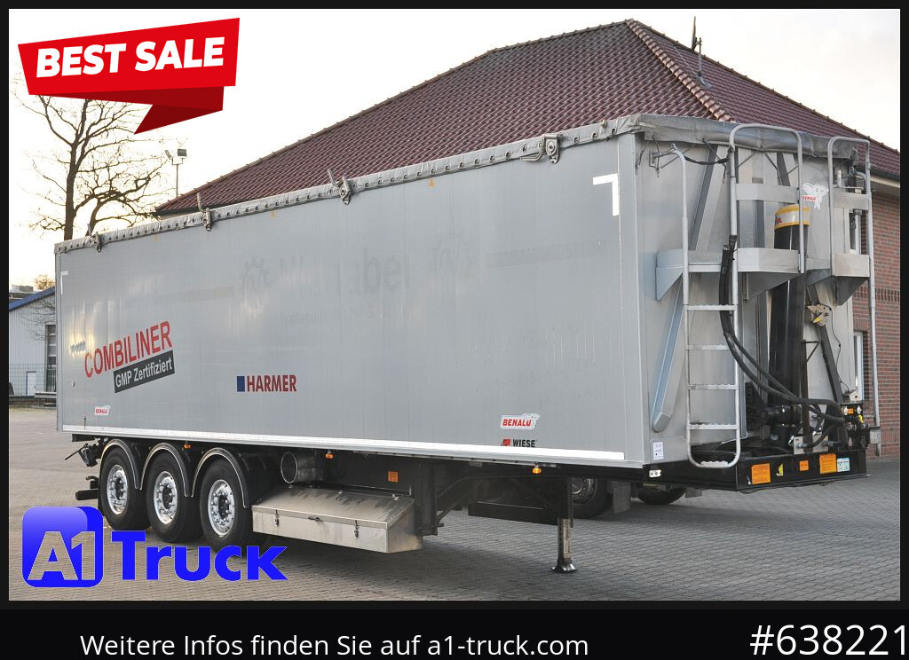 Semi-remorque citerne BENALU Kombiliner Gülle Tank + Kipper fest34m³  flüssig 26m³, Tüv neu,