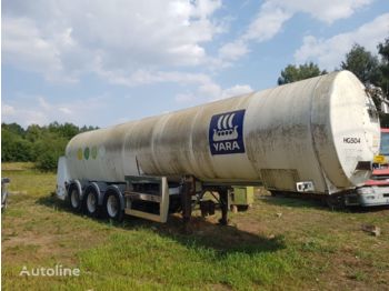 Semi-remorque citerne CLAYTON CO2, 23500 liter.