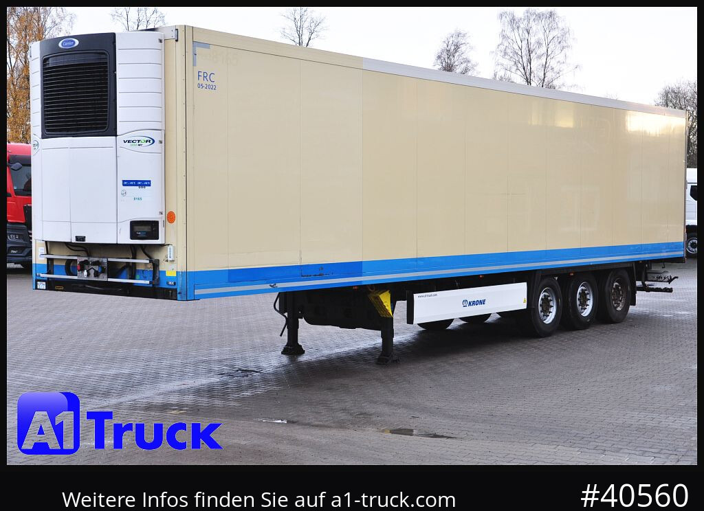 Semi-remorque frigorifique KRONE SDR 27 Carrier 1950 MT, Liftachse, 1 Vorbesitzer