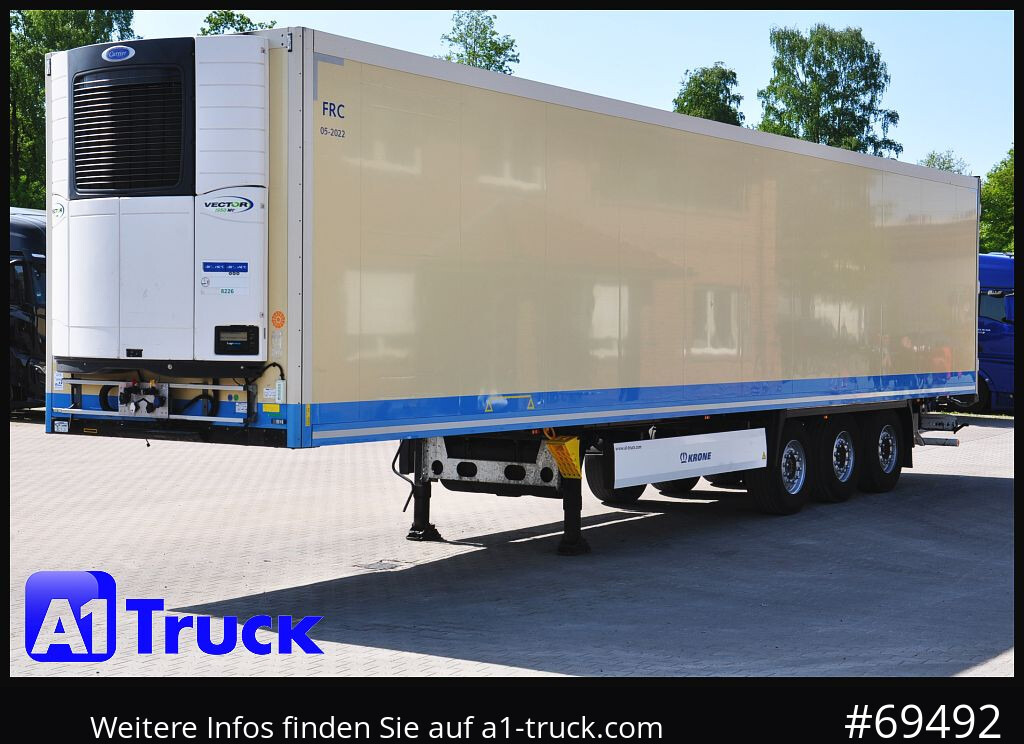 Semi-remorque frigorifique KRONE SDR 27 Carrier 1950,  Multitemp., 5213 Dieselstunden