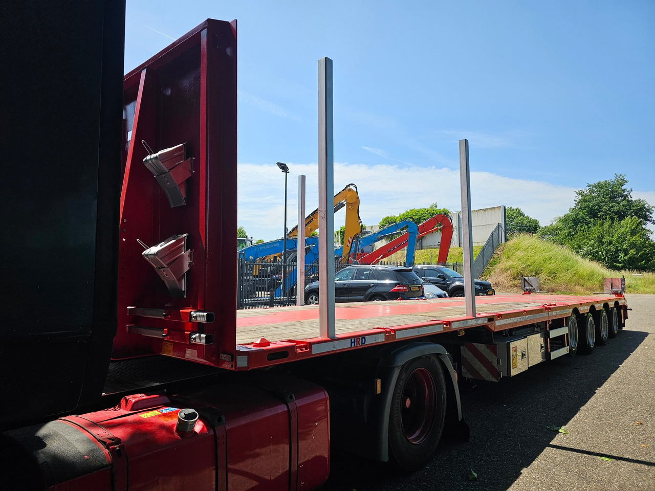 Semi-remorque grumier HRD SPTM4N Mega Telesopic