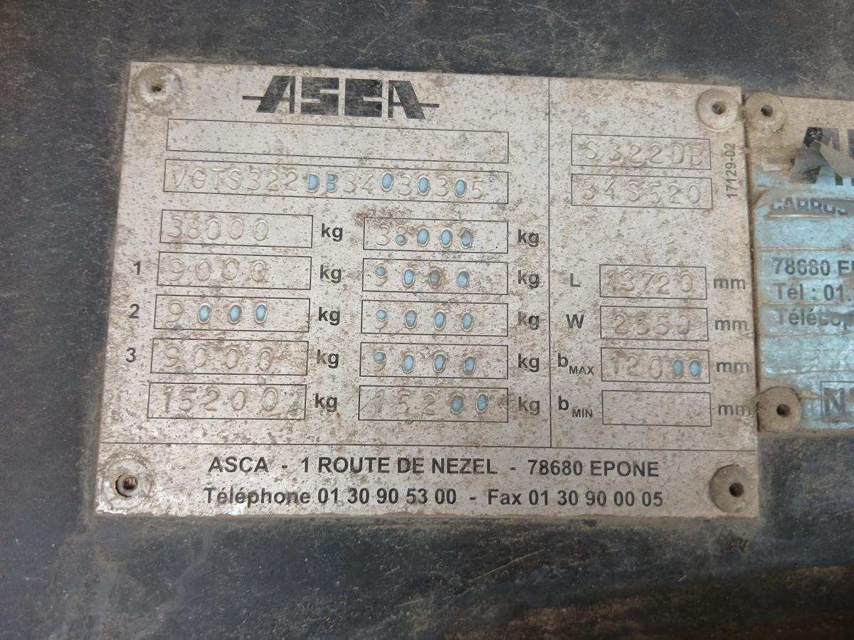 Semi-remorque plateau Asca