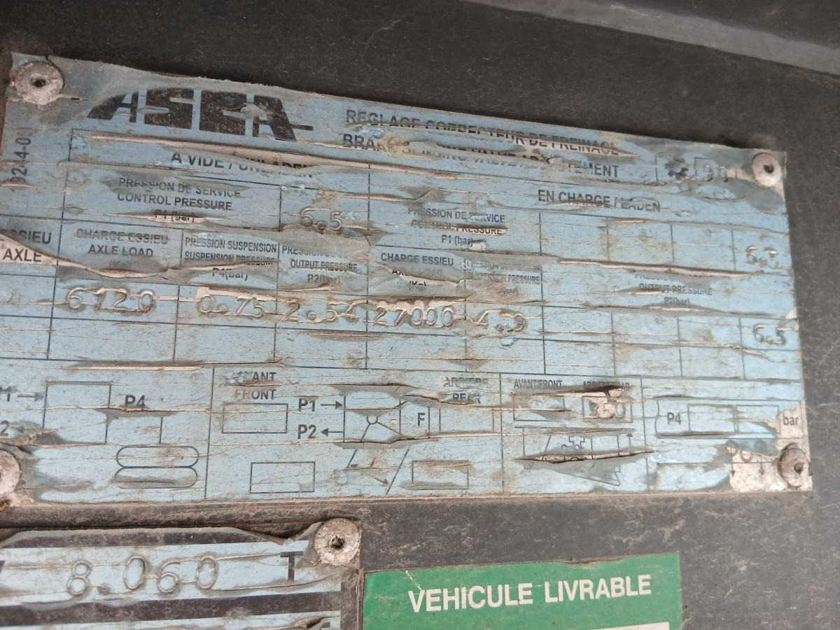 Semi-remorque plateau Asca