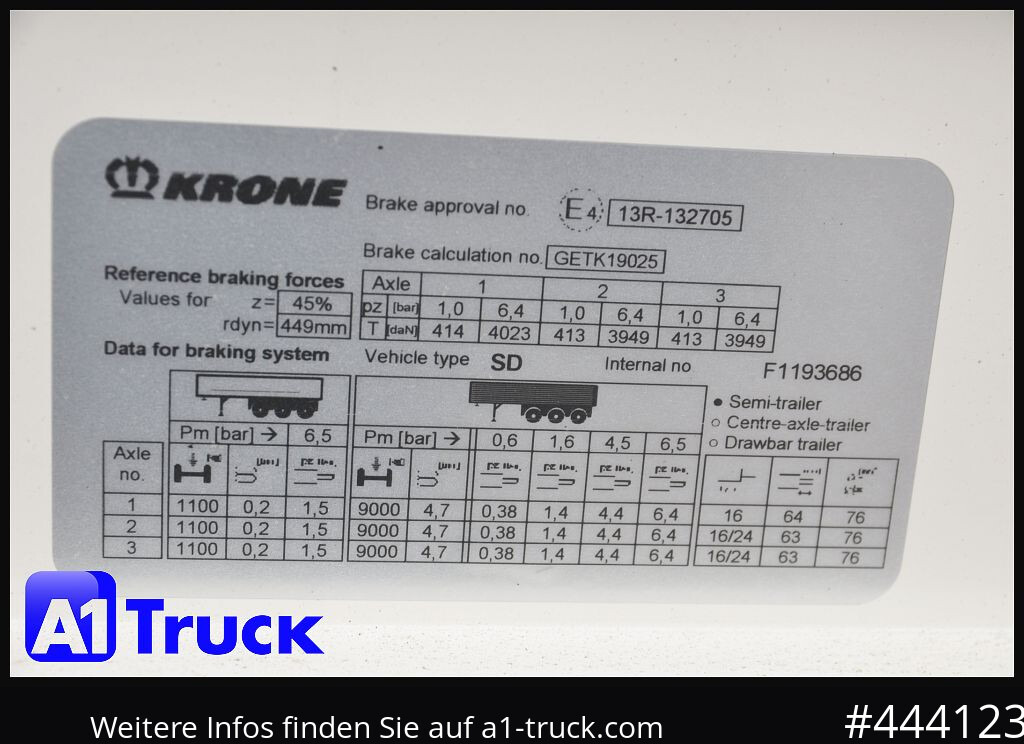 Semi-remorque plateau KRONE 5 x SD, Mega, Twistlock, Container, NEU, ohne Zulassung