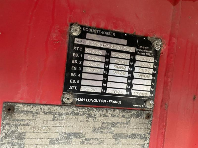 Semi-remorque plateau Kaiser