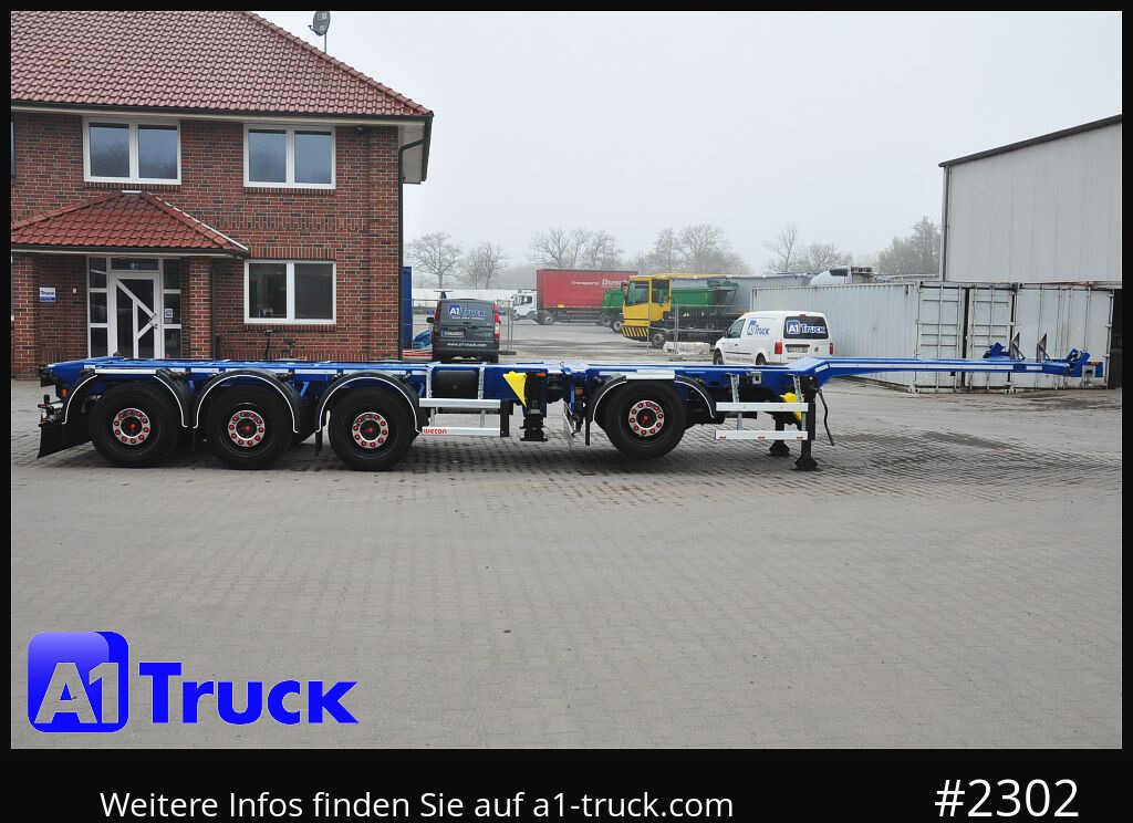 Semi-remorque porte-conteneur/ Caisse mobile D-TEC VCC-05, CombitrailerTeiler chassi, Lift