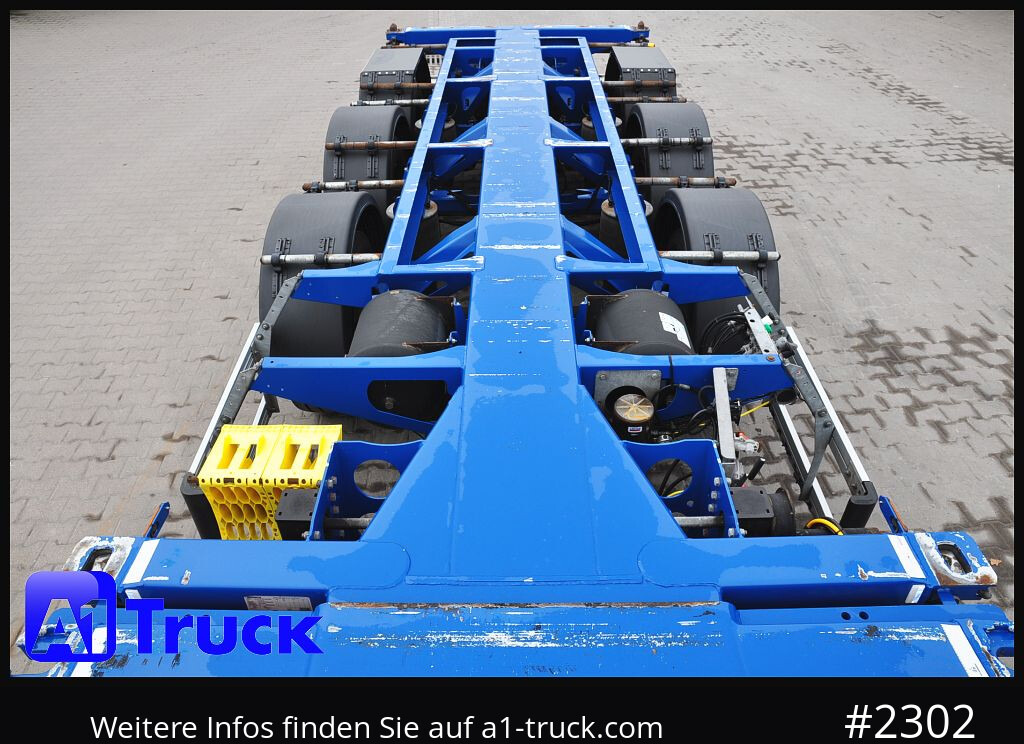 Semi-remorque porte-conteneur/ Caisse mobile D-TEC VCC-05, CombitrailerTeiler chassi, Lift