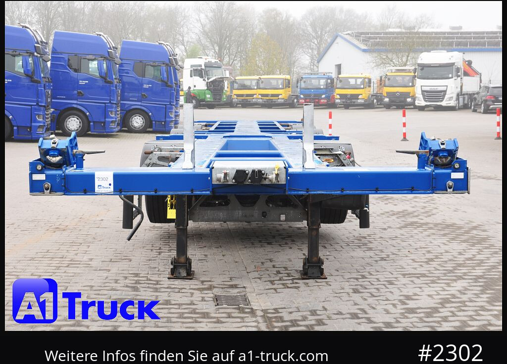 Semi-remorque porte-conteneur/ Caisse mobile D-TEC VCC-05, CombitrailerTeiler chassi, Lift