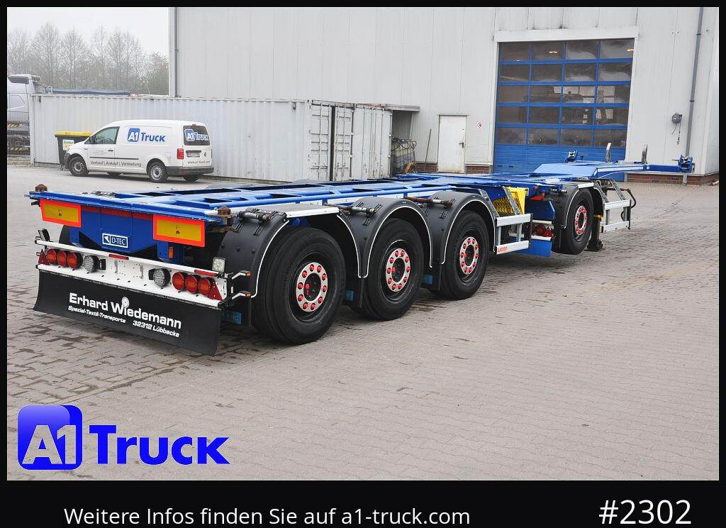 Semi-remorque porte-conteneur/ Caisse mobile D-TEC VCC-05, CombitrailerTeiler chassi, Lift