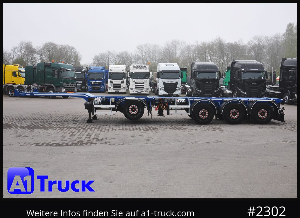 Semi-remorque porte-conteneur/ Caisse mobile D-TEC VCC-05, CombitrailerTeiler chassi, Lift