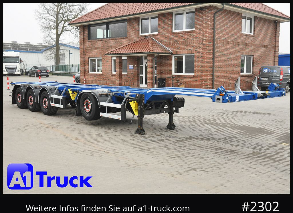 Semi-remorque porte-conteneur/ Caisse mobile D-TEC VCC-05, CombitrailerTeiler chassi, Lift