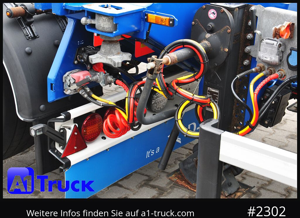Semi-remorque porte-conteneur/ Caisse mobile D-TEC VCC-05, CombitrailerTeiler chassi, Lift