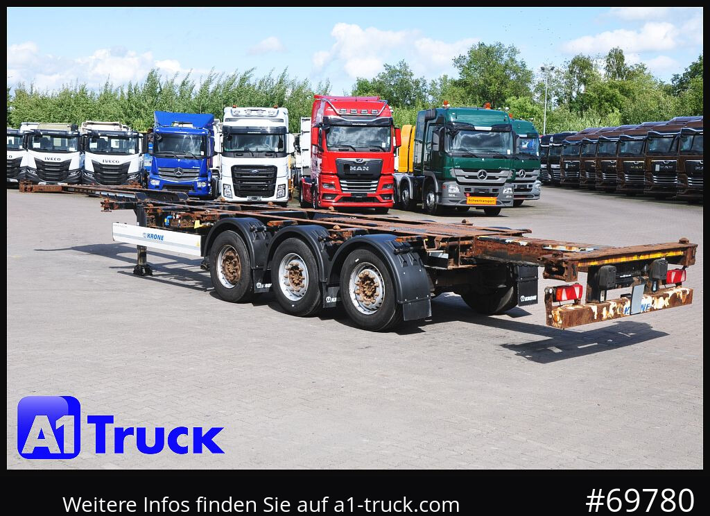 Semi-remorque porte-conteneur/ Caisse mobile KRONE SDC, Containerchassis, 2x20/30/40