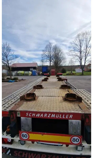 Semi-remorque porte-conteneur/ Caisse mobile Schwarzmüller kurzes 3- Achs Chassis ADR für Chemie Spezialbehäl kurzes 3- Achs Chassis ADR für Chemie Spezialbehälter