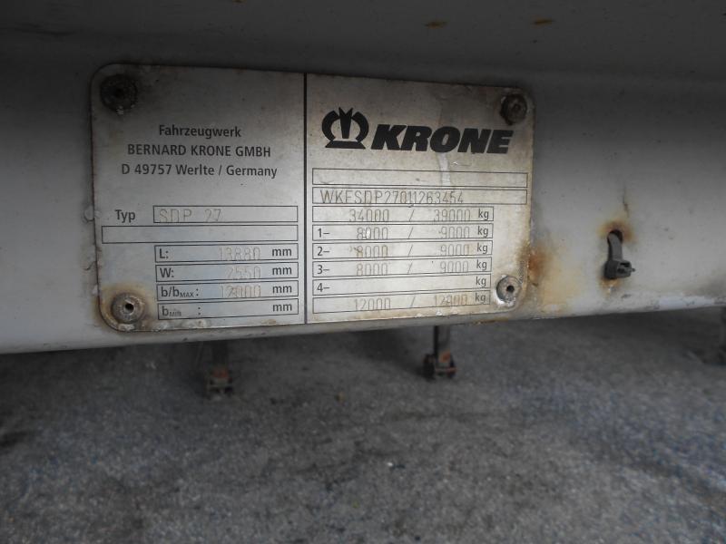 Semi-remorque rideaux coulissants Krone