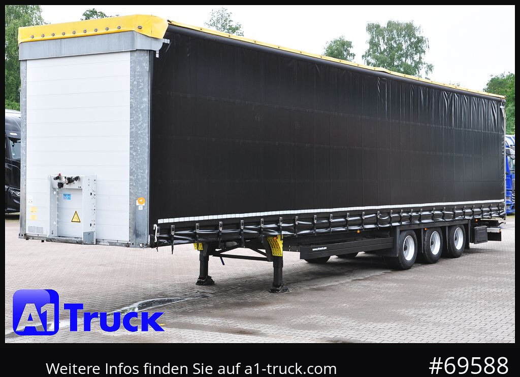 Semi-remorque rideaux coulissants SCHMITZ SCS 24, Mega, BPW, verzinkt neue Plane.
