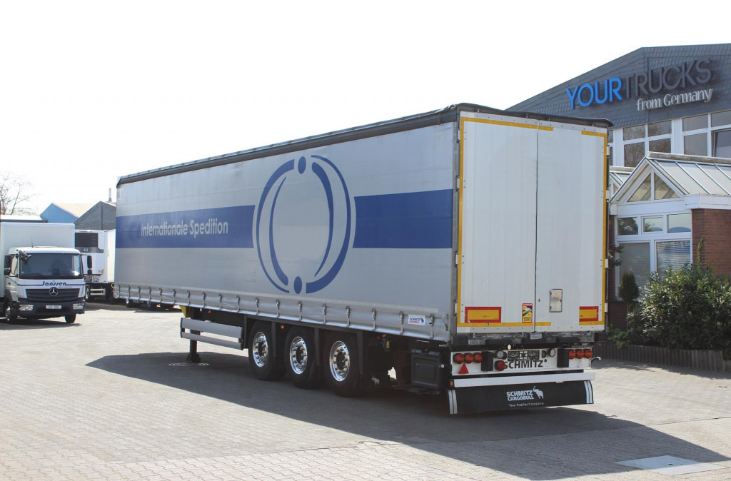 Semi-remorque rideaux coulissants SCHMITZ Standard  2,8h  Edscha  2xLift  Coil  Alufelgen