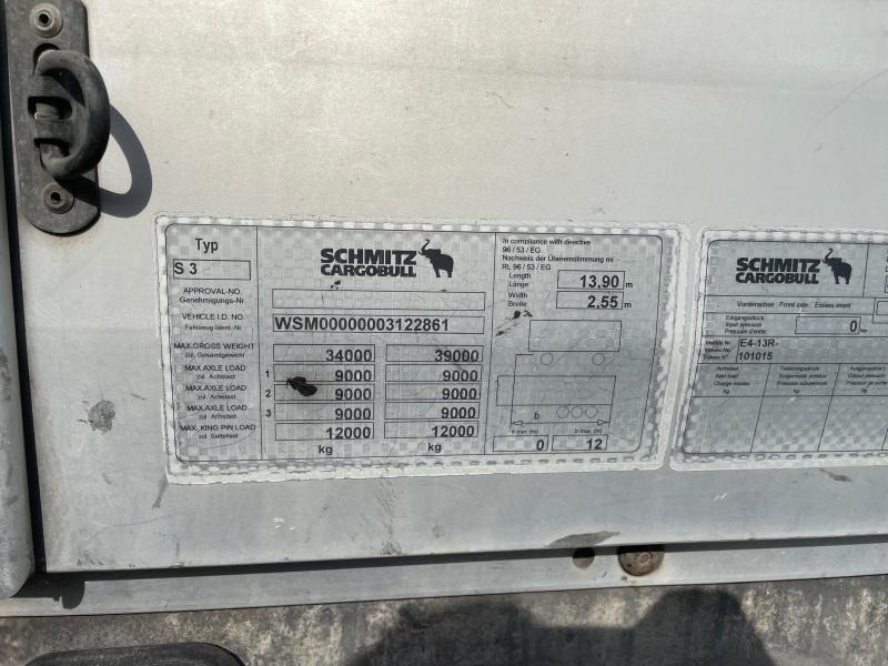 Semi-remorque rideaux coulissants Schmitz Cargobull