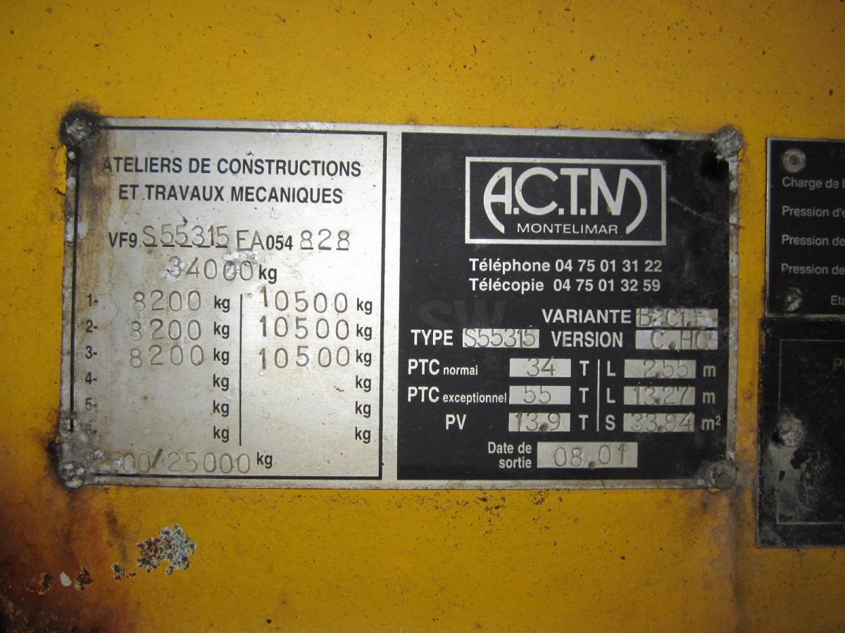 Semi-remorque surbaissé ACTM ACTM