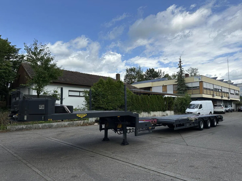 Semi-remorque surbaissé Broshuis Tele Semi Tieflader Luft 4.5 m auszieh u. 3 m verb Tele Semi Tieflader Luft 4.5 m auszieh u. 3 m verbreiterb.