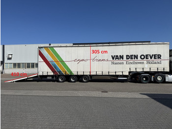 Tirsan JS Ramp, Expandable, Sliding Roof, 305 Cm inside - Semi-remorque surbaissé