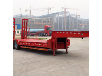XCMG Official 3 Axle 18 Meter Long Truck Trailers 40Ft Low Bed Container Semi Trailer - Semi-remorque surbaissé: photos 5