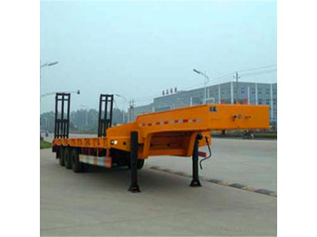 XCMG Official 3 Axle 18 Meter Long Truck Trailers 40Ft Low Bed Container Semi Trailer - Semi-remorque surbaissé: photos 3