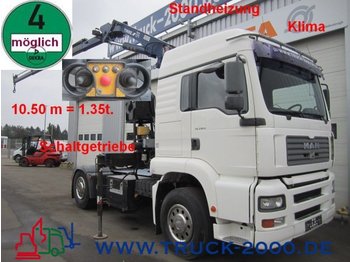 Tracteur routier MAN TGA 18.310 Tirre171Kran+FB+Schaltgetriebe  Klima: photos 1