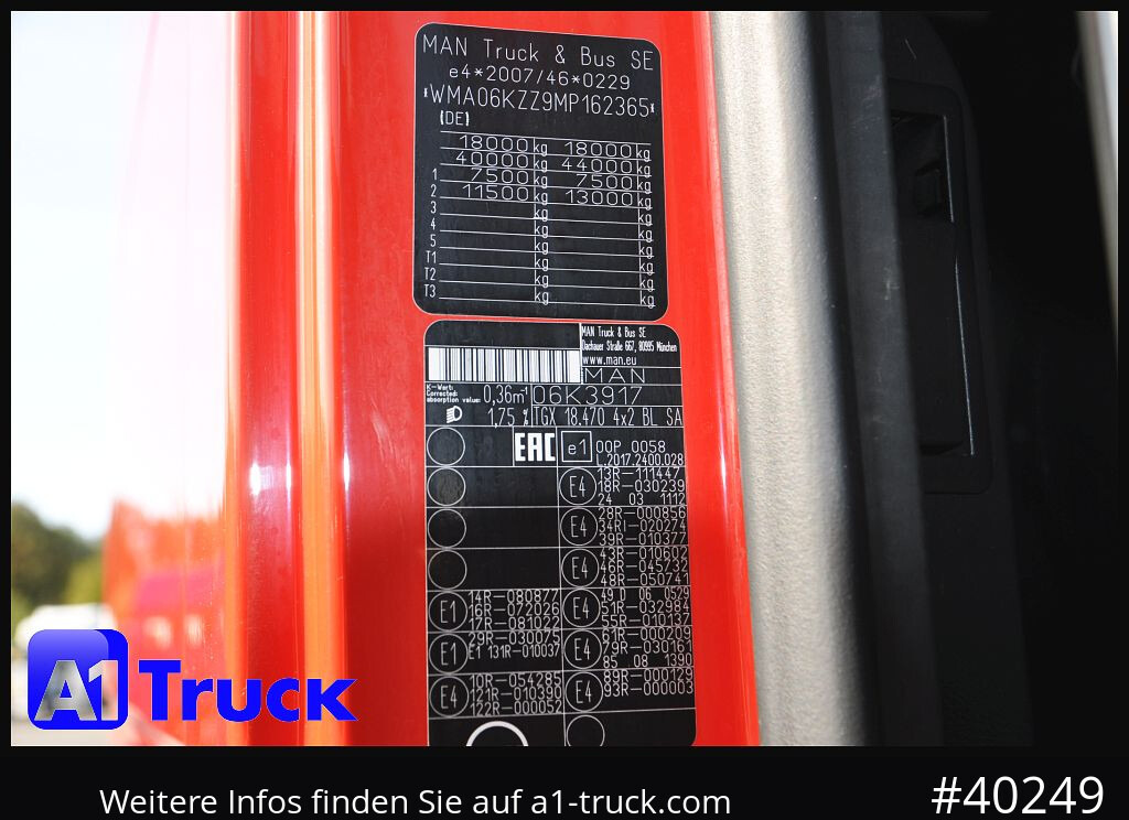 Tracteur routier MAN TGX 18.470 GM Hydraulik, Intarder Navi Standklima,