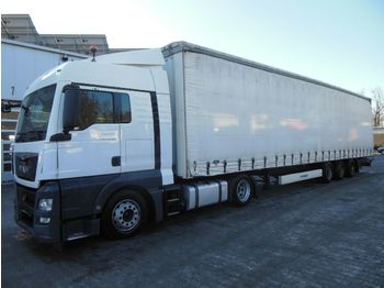 Tracteur routier MAN TGX 18.480 LOWDECK, INTARDER + KRONE MEGA