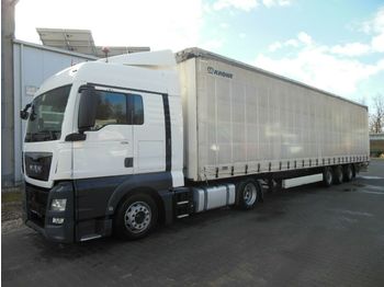 Tracteur routier MAN TGX 18.480 LOWDECK, INTARDER + KRONE MEGA