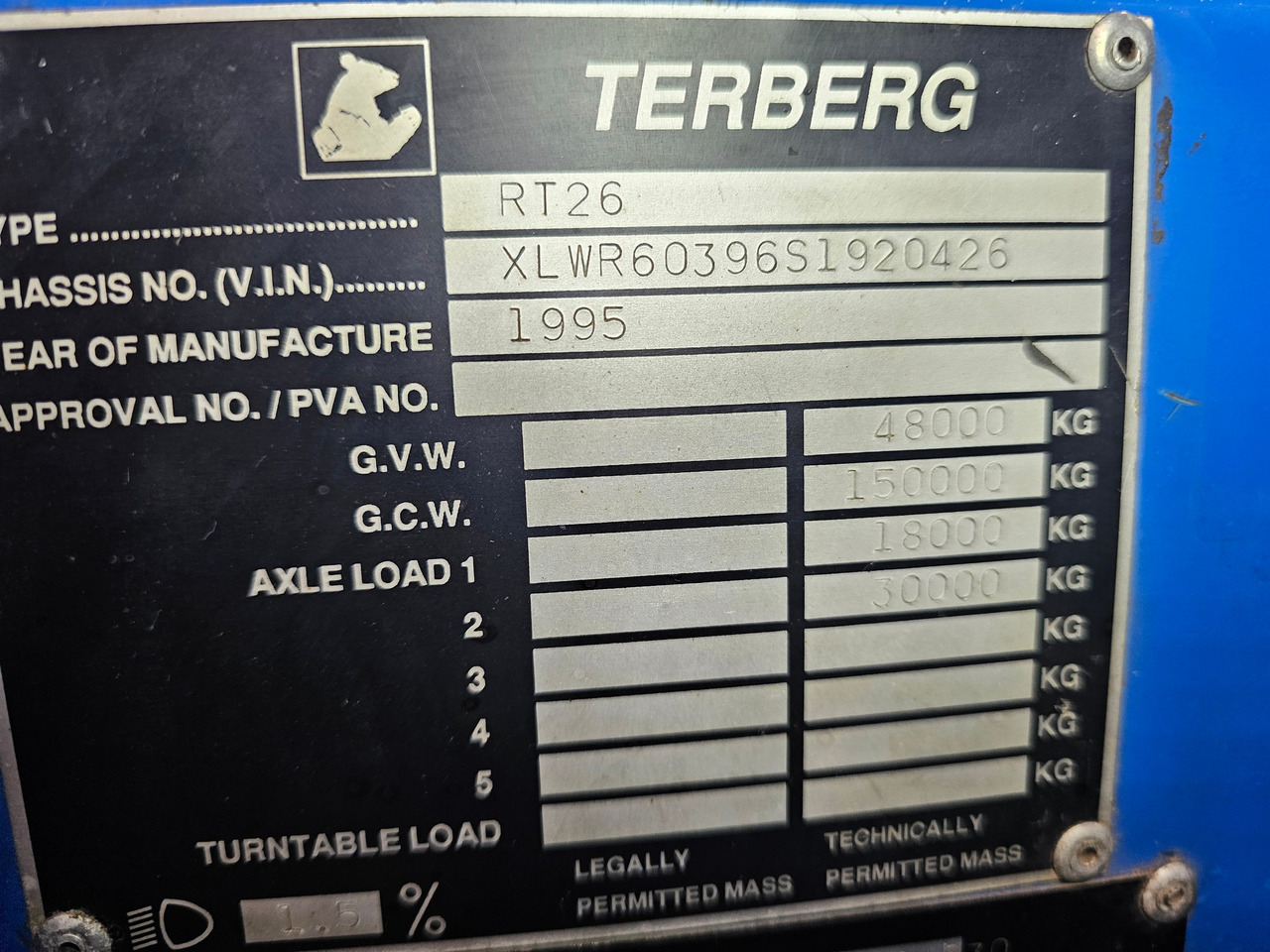 Tracteur routier Terberg RT 26 4x4