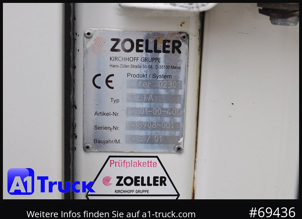 Benne à ordures ménagères MERCEDES-BENZ Antos 2532 Faun Powerpress II Zöller Detla 2301,
