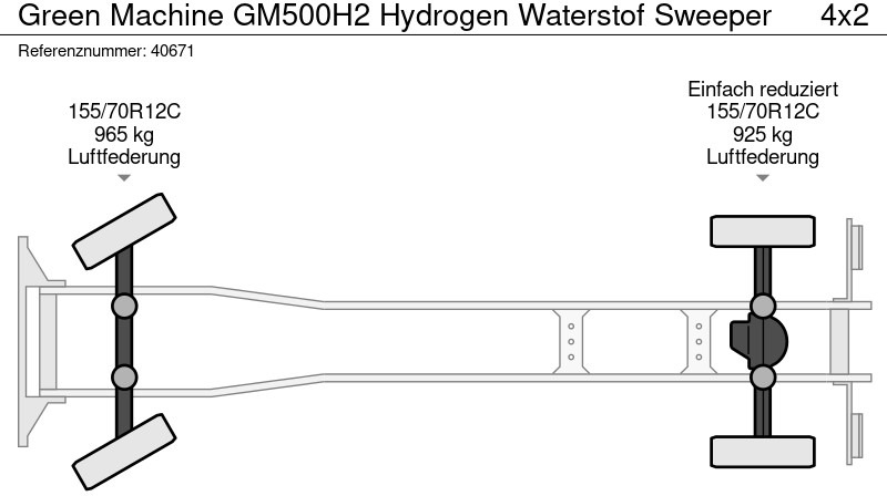 Balayeuse de voirie Green machine GM500H2 Hydrogen Waterstof Sweeper: photos 9