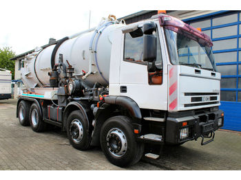 Camion hydrocureur Iveco 340 E37H 8x4 Assmann 14m³ Saug u.Druck Edelstahl: photos 1