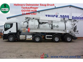 Camion hydrocureur Iveco Stralis AD 420+ Hellmers Kanal Saug-Druck-Spüler: photos 1
