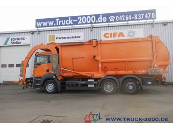 Benne à ordures ménagères pour transport de déchets MAN TGA 26.320 Hüffermann Frontlader mit Waage*31m³*: photos 1
