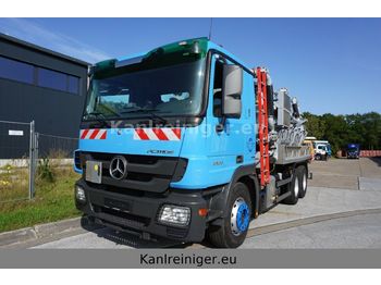 Camion hydrocureur Mercedes-Benz Actros 2632 Saugwagen mit Kolben: photos 1