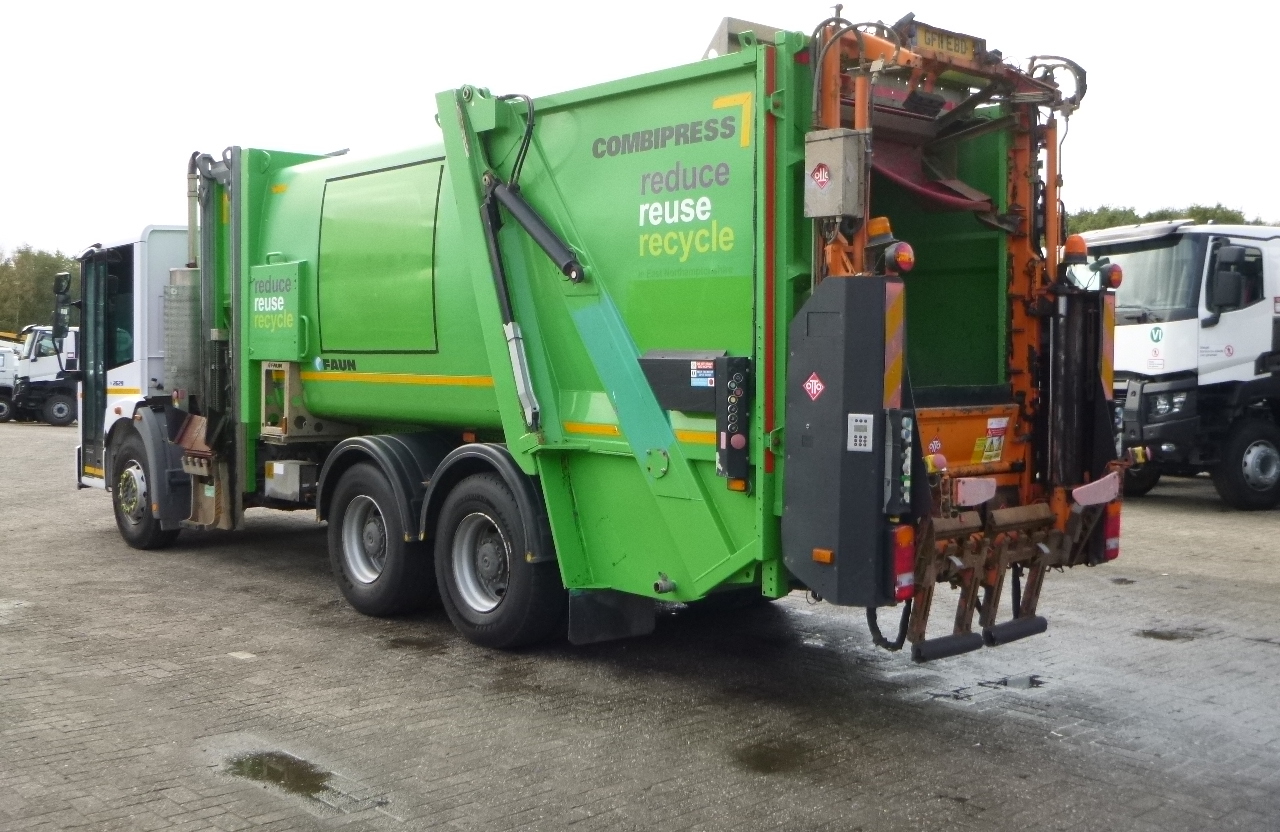 Benne à ordures ménagères Mercedes Econic 2629LL 6x4 RHD Faun refuse truck: photos 4