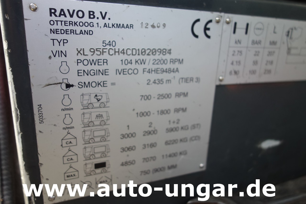Balayeuse de voirie Ravo CR 540 XL Compact Kehrmaschine Euro 5: photos 20