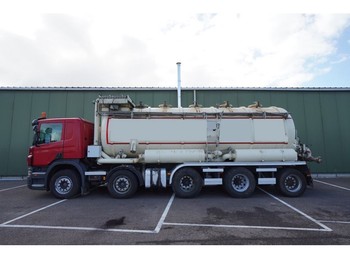 Camion hydrocureur Scania P 380 10X4 VACUUM AND BLOW TANK WITH OUT PUMP: photos 1