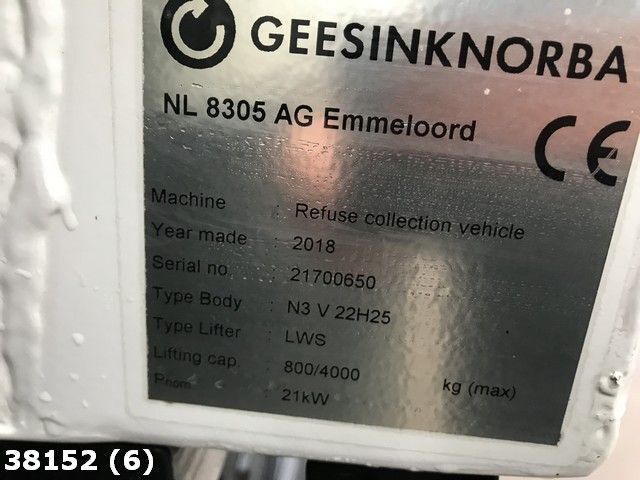Benne à ordures ménagères Volvo FE 320 GeesinkNorba: photos 15