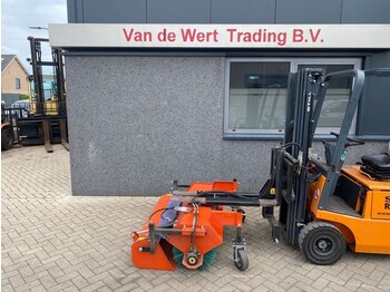 Balayeuse industrielle Geograss Hydraulische heftruck/shovel/tractor veegborstel 130cm met opvangbak