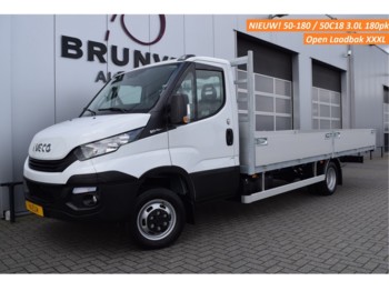 Fourgon plateau Iveco Daily 50-180 / 50C18 3.0 180pk, NIEUW! Open Laadbak (535x220x40) XXL, Airco, Cruise, 3500kg Trekhaak, wb435